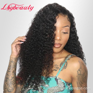 New Method Premade Fake Scalp Human Hair Lace Front Wigs Pre plucked Brazilian Deep Curly Amazon Wigs Glueless Lace Wigs